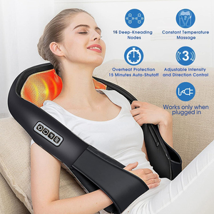 Masajeador Eléctrico Shiatsu 4D para Cuello y Hombros con Calefacción Infrarroja para Alivio del Dolor Muscular de Tejido Profundo para Uso en el Hogar y la Oficina - Product Image 2
