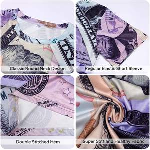 Fitspi 100 <span class=keywords><strong>Dollar</strong></span> Bill Money Camisas para hombres Mujeres Niños Camiseta de manga corta unisex - Product Image 4