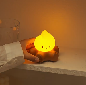 Cute Creative <b>Small</b> Bonfire Silico LED Night <b>Light</b> USB Chargeable Anti-Slip Base Warm <b>lights</b> Dimmable Desktop Bedroom Flame Lamp - Product Image 2