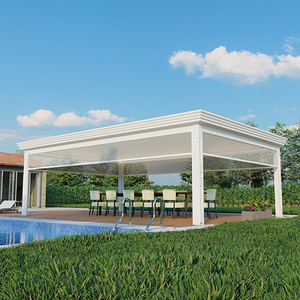 Auvents de garage en <span class=keywords><strong>toile</strong></span> transparente réglable électrique bon marché avec persiennes <span class=keywords><strong>pour</strong></span> pergolas - Product Image 6