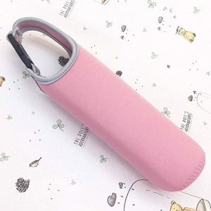 Portable Outdoor Water Cup <b>Protector</b> Insulation Cup Sleeves Insulated Bottle Sleeve Neoprene Water Bottle Bag With Buckle Handle - Product Image 4