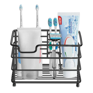 Soporte de cepillo de dientes de hierro hecho a medida estante de baño familiar - Product Image 6