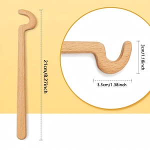 Herramienta de cerámica Bview Art con mango largo de madera - Ayuda ergonómica para dar forma a la perla de cerámica en rueda rápida - Product Image 1