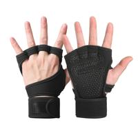 Guantes de Fitness Protectores de Palma para Gimnasio con Muñequeras Extendidas Equipo de Levantamiento de Pesas Guantes de Entrenamiento Antideslizantes