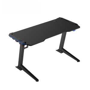 <span class=keywords><strong>Bureau</strong></span> de jeu moderne noir RGB avec support pour casque, <span class=keywords><strong>bureau</strong></span> <span class=keywords><strong>d</strong></span>'ordinateur de jeu haut de gamme réglable avec éclairage LED pour les joueurs et le <span class=keywords><strong>bureau</strong></span> - Product Image 3