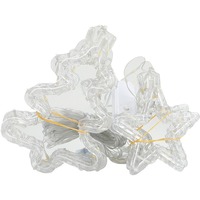 Guirlandes lumineuses décoratives de Noël, étoiles, lune, flocons de neige, rideaux lumineux féériques, lumières d'ambiance en forme de glaçons, 8 fonctions, télécommande USB
