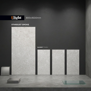 Azulejos de porcelana Stardust Crema de 800x1600 mm con acabado brillante para pisos y paredes, aspecto de mármol crema, 80x160 cm - Product Image 6