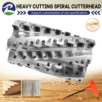 Tête de coupe hélicoïdale à usinage intensif, vente directe usine, pour le travail du bois, avec inserts TCT, pour dégauchisseuse à quatre faces