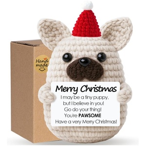 ตุ๊กตาสุนัขถักโครเชต์แฮนด์เมด สร้างแรงบันดาลใจ มอบเป็นของขวัญสำหรับเพื่อนคนรักสุนัข - Product Image 6