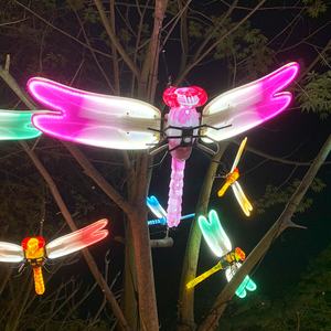 Momovalley Lichtgevende Flutter <span class=keywords><strong>Solar</strong></span> Libel Wind Spinner Kleurrijke Led-Up Tuin Art Dynamisch Spin Weerbestendig Ontwerp - Product Image 6