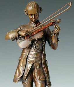 Venta caliente música estatua personalizada <span class=keywords><strong>Chopin</strong></span> figura latón <span class=keywords><strong>Chopin</strong></span> estatua escultura - Product Image 4