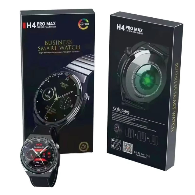 H4 Pro Max Smart Watch NFC Big Battery Capacity Health Smartwatch BT Call Wireless Charging 1.62inch Sports Smartwatch 3 Bands