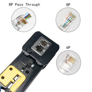 Herramienta crimpadora de malla de alambre, herramienta hidráulica para crimpado de terminales de cable de red RJ45, pelacables de grado industrial - Product Image 5