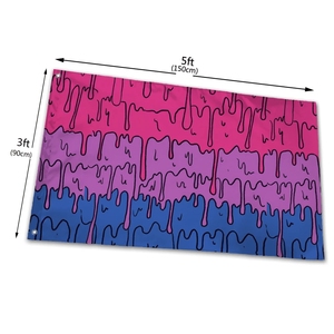 Gahumi Respect Bisexual Flags Banner Decoración al aire libre 3x5 pies Poliéster Bisexual LGBT Flag Banner - Product Image 3