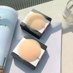 Cache-tétons en silicone sans couture, sans bretelles, fini mat, différentes teintes de peau, soutien-gorge adhésif, pasties en gel collant, réutilisables, invisibles - Product Image 5