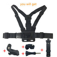 Ceinture de Fixation Corporelle 5 en 1 Portable pour Caméra, Sangle de Poitrine Réglable avec Support Téléphone