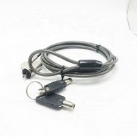 ANLI Hotsale Kunci Pengaman Laptop PC dari Bahan Zinc Alloy dengan Kabel Baja dan Kunci