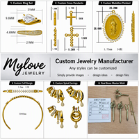 Mylove Custom FineJewelry, ensemble de bijoux en argent sterling 925 avec diamants CZ, bracelet, bague, collier, boucles d'oreilles, fabrication de bijoux DIY OEM&ODM