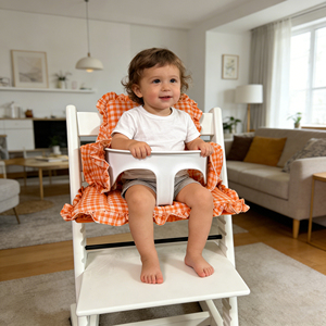 Hot Sale Baby Back <strong>Cushion</strong> Seat <strong>Cushion</strong> for Eating Anti-slip Chair Vintage Pattern <strong>Frill</strong> Newborn Cotton Square Removable - Product Image 6