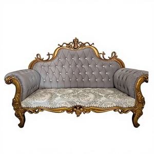 Elegante sofá de dos plazas con asiento de amor de estilo simple para bodas, decoración, recepción de eventos para novia y novio - Product Image 1