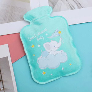 Winterhandwarmer warmewaterkruik kinderen fluweel PVC schattig cartoon warmewaterzakje voor kinderen meisjes rug nek taille <span class=keywords><strong>bed</strong></span> warm - Product Image 3