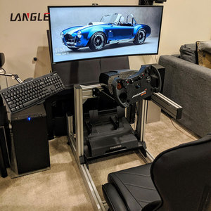 Simulador de Conducción, Máquina de Juego de Carreras Arcade, Silla de Carreras con Movimiento y Marco de Aluminio, Soporte para Cabina de Simulación de Carreras - Product Image 3