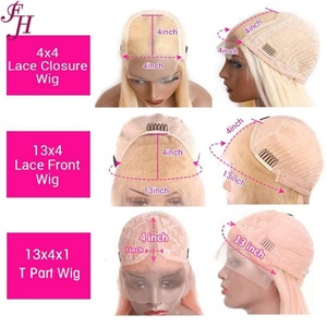 วิกผมลอนคู่แบบหนาวิกผม200หนา13x4สีสวิสเอชดีวิกผมลอน613สีบลอนด์ - Product Image 3