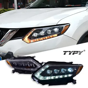 ไฟหน้ารถยนต์นิสสัน X-Trail ปี 2014-2016 อัพเกรดดัดแปลงเป็นไฟหน้า LED แบบ DRL พร้อมไฟเลี้ยวแบบไดนามิก - Product Image 1