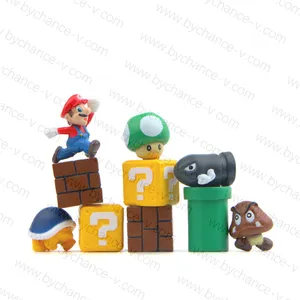 Klassiek Spel Stripfiguur Creatie Super-Mario Hot Speelgoed Voor Kinderen Feest Favors-10pcs In Een Set