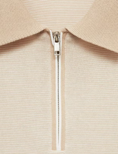 Camisetas Tejidas Personalizadas con Cremalleras |   Polo de Manga Corta para <span class=keywords><strong>Hombre</strong></span>, Cierre de 1/4, Corte Holgado, Bordado, Color Sólido - Product Image 5