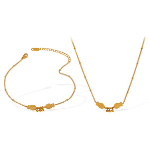 Collar con colgante de Piscis, conjunto de joyería con dijes de constelación de aleación de zinc dorado para mujer, regalo - Product Image 5