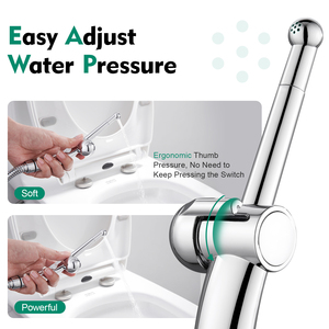 Modern 304 SS Polished Chrome Hot and Cold Water Mixer Toilet Bidet Shower <b>Spray</b> shattaf <b>set</b> - Product Image 2