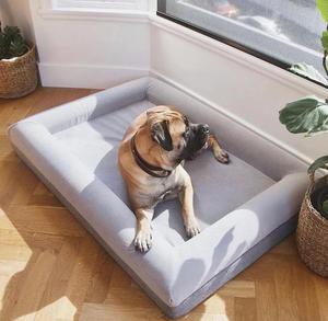 Sofá Cama Ortopédico de Lujo para Perros y Mascotas, Fabricado a Medida, Lavable, Impermeable, Desenfundable, Grande, de Espuma Viscoelástica y Tejido Bouclé con Soporte Firme - Product Image 5