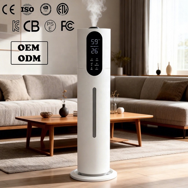 Humidifier Manufacturer 8L Capacity Ultrasonic Electric Floor Standing Essential Oil Aroma Diffuser Mist Maker for Home Office