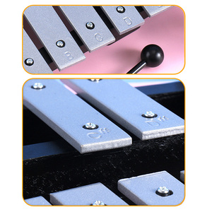 Venta al por mayor de 30 tonos de aluminio placa xilófono Orff instrumentos de percusión con juego de baquetas es un precio bajo Adecuado para principiantes - Product Image 5