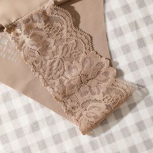 Slip <span class=keywords><strong>Donna</strong></span> Sexy a Vita Bassa in Pizzo Ricamato Stile Francese, Traspirante, Taglie Forti, per Tutti i Giorni, con Intimo in <span class=keywords><strong>Cotone</strong></span>/Nylon - Product Image 3