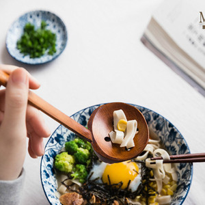 Muỗng Canh Nhà Bếp Bằng Gỗ Tùy Chỉnh Muỗng Canh Ramen Cán Dài Muỗng Có Rãnh Muỗng Lẩu - Product Image 6