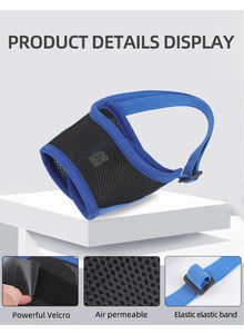 Máscara ajustable para la boca del perro Evita morder los ladridos Bozales de malla transpirable para perros medianos y grandes - Product Image 5