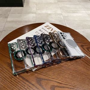 Para <span class=keywords><strong>Samsung</strong></span> S24 Ultra transparente funda de teléfono cuatro esquinas anticaída galvanoplastia funda protectora para <span class=keywords><strong>Samsung</strong></span> S22 Ultra S23FE - Product Image 2