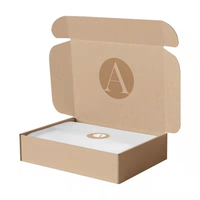 Impression personnalisée papier kraft brun ondulé courrier postal expédition mode Tuck Top cosmétique vêtements boîte d'emballage