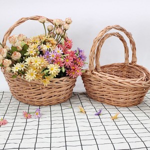 Sản Phẩm Khuyến Mại Bán Buôn Ánh Sáng Cá Nhân Trong Nhà Gỗ <span class=keywords><strong>Wicker</strong></span> Mây Lưu Trữ Giỏ - Product Image 6