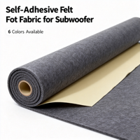 Tissu en feutre auto-adhésif pour haut-parleur, toile insonorisante en velours pour subwoofer de scène, modification audio DIY
