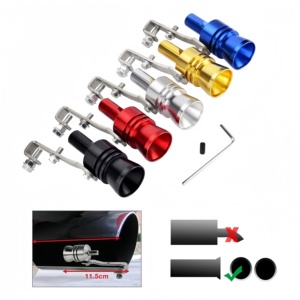 Simulador de tubo de silenciador de escape de coche universal con sonido de silbato <span class=keywords><strong>Turbo</strong></span> de rendimiento, superficie pulida OE No - Product Image 4