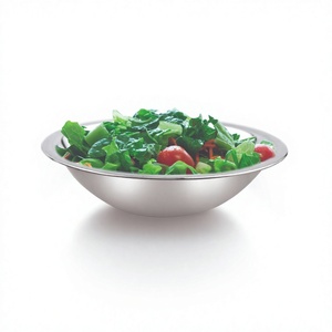 Vente en gros en usine de différentes tailles de mélange de salade de fruits et légumes en acier inoxydable, bol de service de vaisselle - Product Image 1