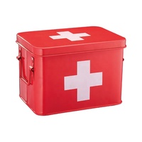 Petite armoire médicale murale en métal, Kit de premiers soins mural, boîte à médicaments