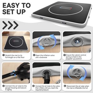 <span class=keywords><strong>Tapis</strong></span> <span class=keywords><strong>de</strong></span> gymnastique <span class=keywords><strong>gonflable</strong></span> antidérapant pliable et portable en PVC OEM <span class=keywords><strong>de</strong></span> <span class=keywords><strong>3m</strong></span>, 4m, 5m pour l'entraînement <span class=keywords><strong>de</strong></span> Jiu Jitsu, BJJ, MMA, Judo - Product Image 6