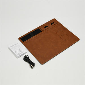 カスタム多機能ワイヤレス充電器スマートコンピュータマットPUレザーマウスパッドフォンホルダーオフィス用ビジネスプロモーションギフト - Product Image 6