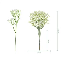 Fleurs artificielles de gypsophile en gros, tiges réalistes sans perte de pétales, multicolores, pour décoration de mariage, décoration intérieure et centre de table