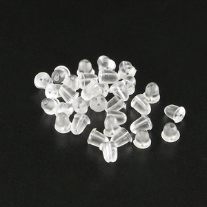 Attaches de boucles d'oreilles rondes en plastique pour la fabrication de boucles d'oreilles J07 AC0031 Moulage par injection - Product Image 1