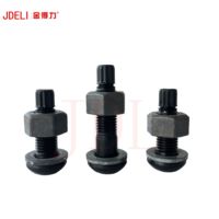 Baut Torsi JSS II 09 Kepala Bulat Hitam Struktur Baja, Baut Geser Torsi Putar, Kelas 10.9